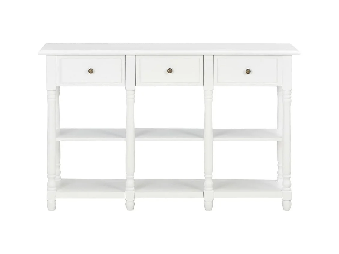 Table console Blanc 120x30x76 MDF