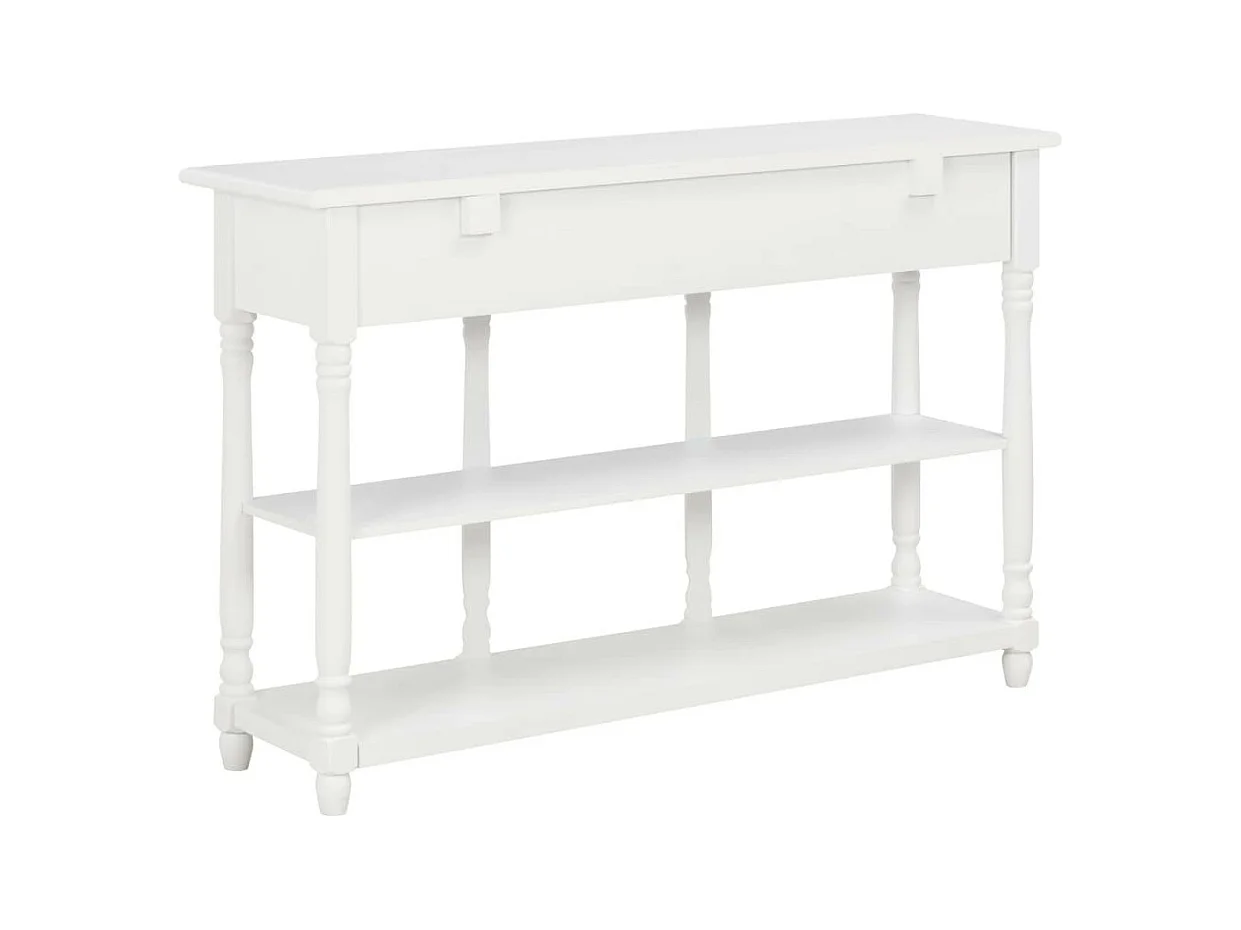 Table console Blanc 120x30x76 MDF