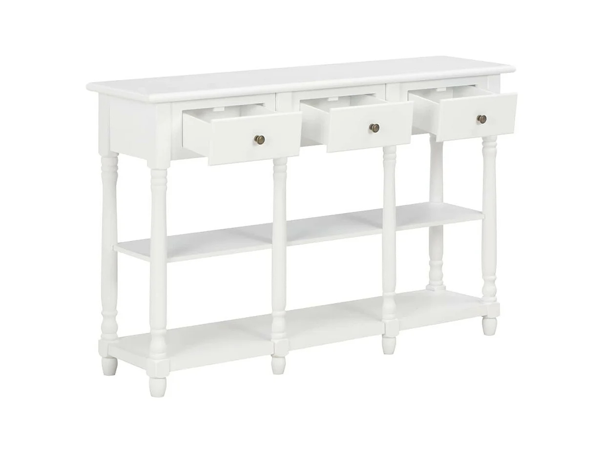 Table console Blanc 120x30x76 MDF