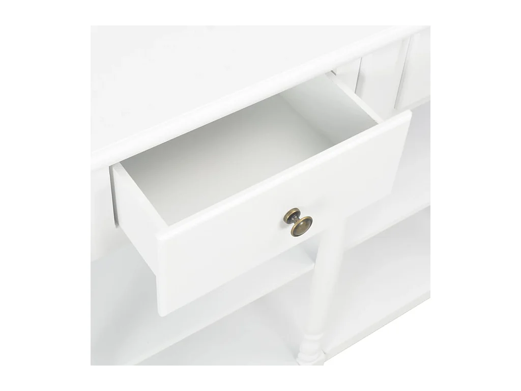 Table console Blanc 120x30x76 MDF