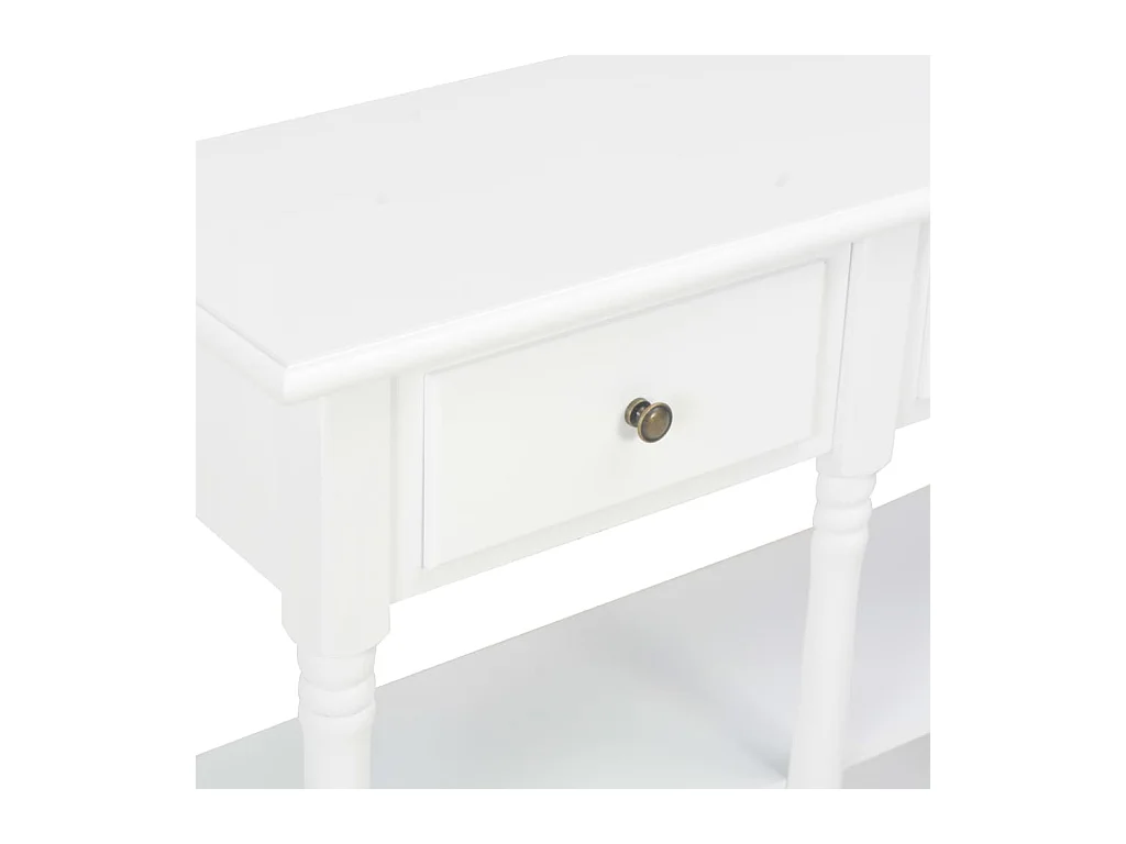 Table console Blanc 120x30x76 MDF