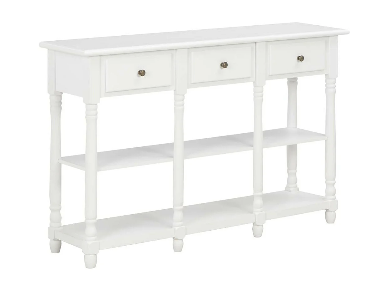Table console Blanc 120x30x76 MDF