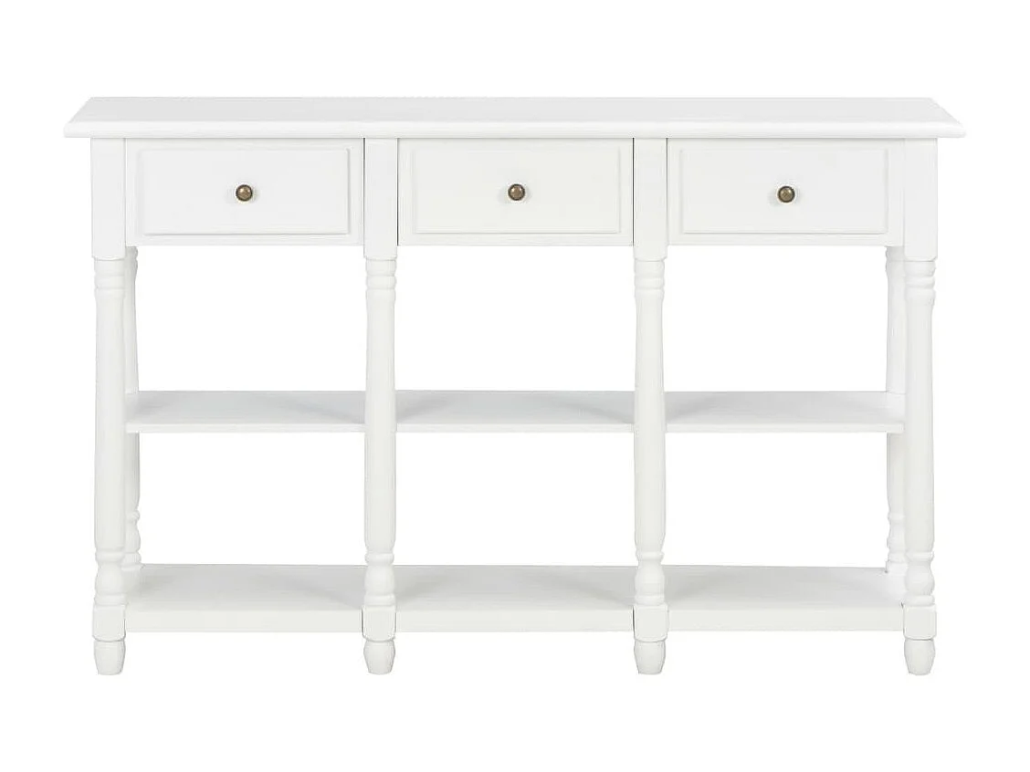 Table console Blanc 120x30x76 MDF