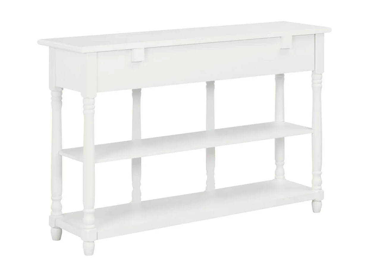 Table console Blanc 120x30x76 MDF
