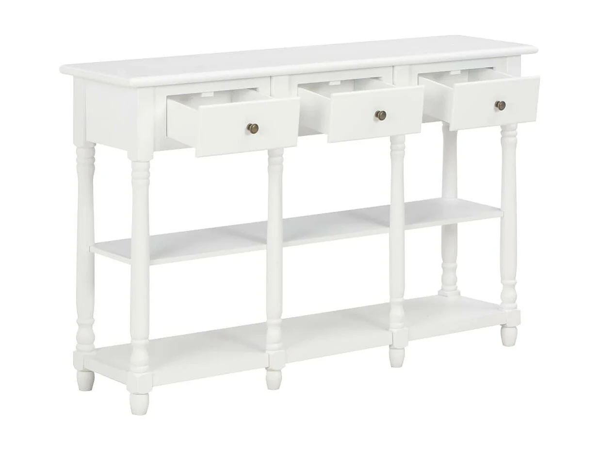 Table console Blanc 120x30x76 MDF
