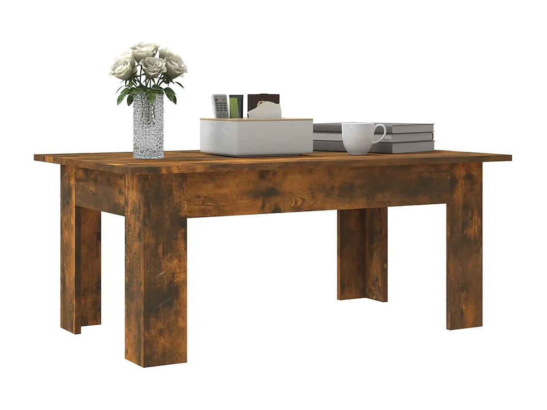 Table basse Chêne fumé 100x60x42 Bois d'ingénierie