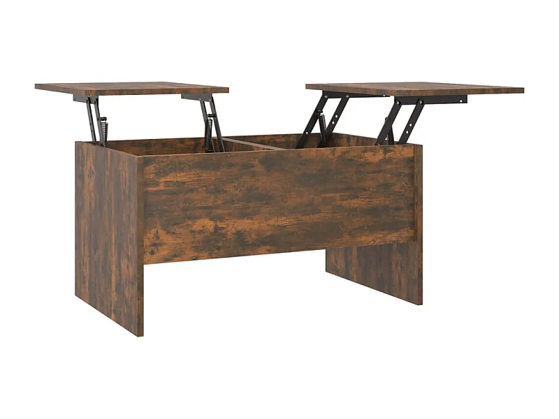 Table basse Chêne fumé 80x50x42,5 Bois d'ingénierie