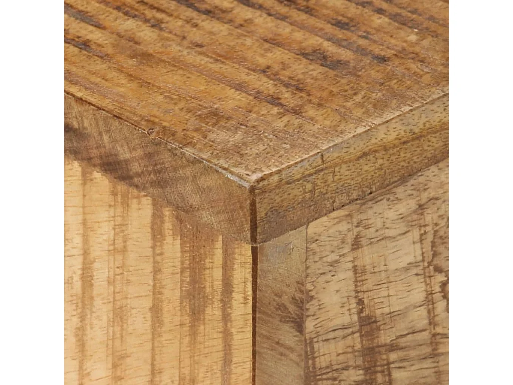 Table basse 68x68x41 Bois de manguier brut