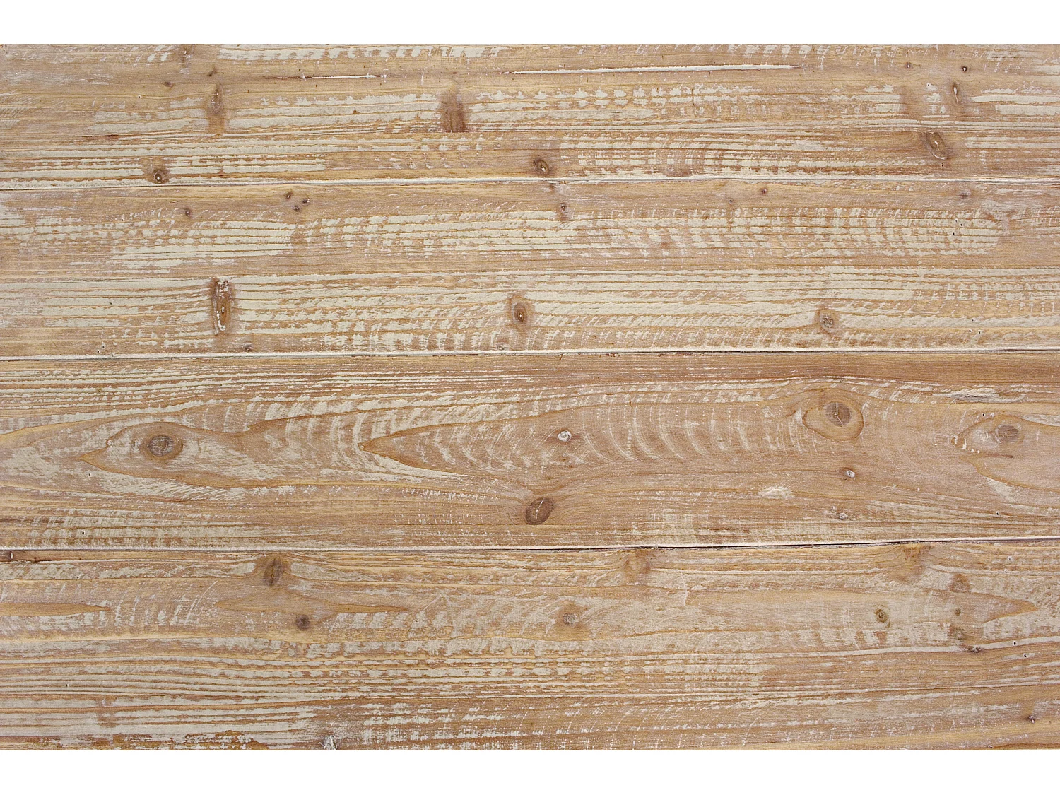 Table basse en bois de sapin et pieds acier noir Garty 120cm