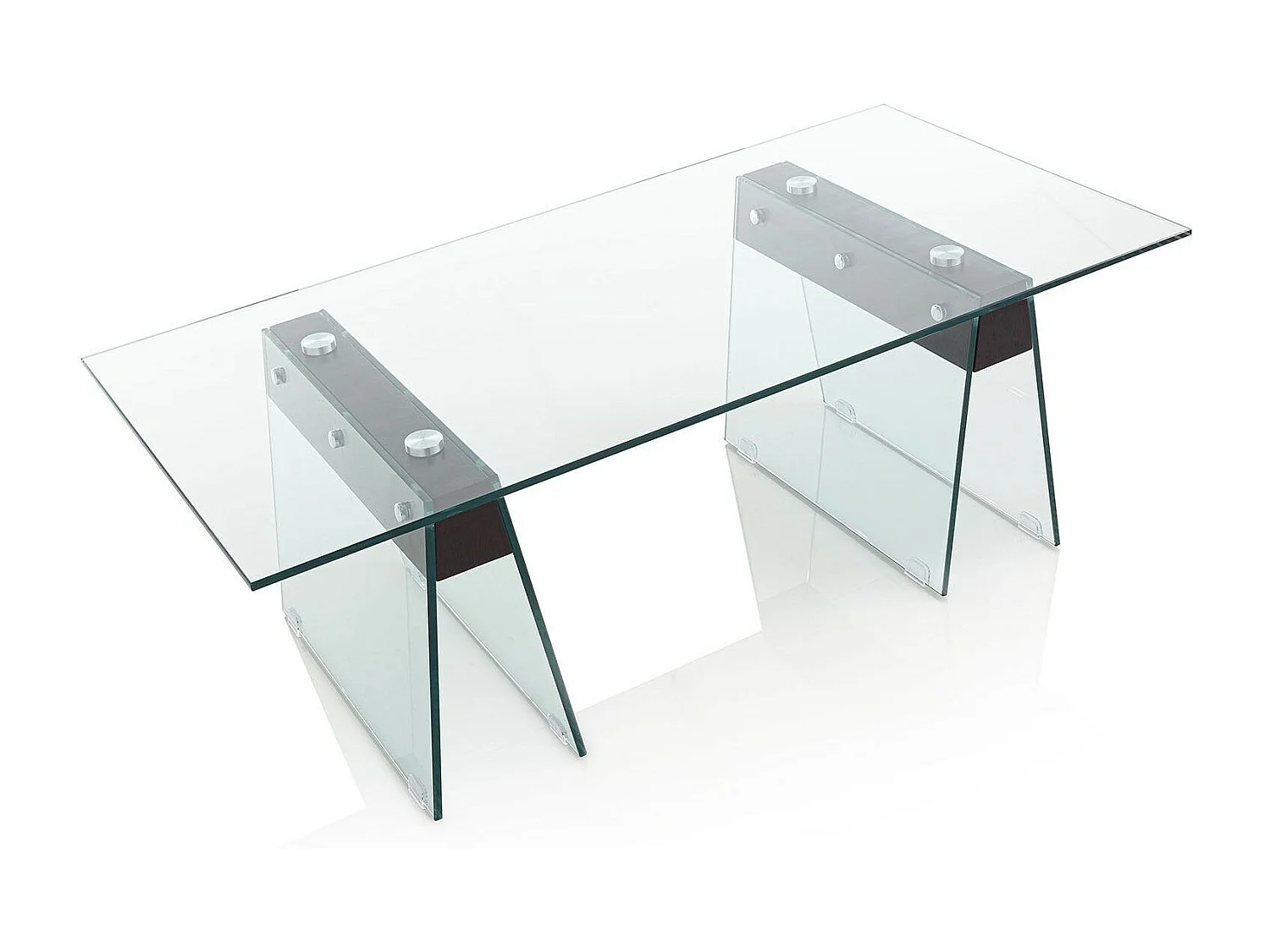 Table basse rectangulaire verre transparent Luisa L 120cm