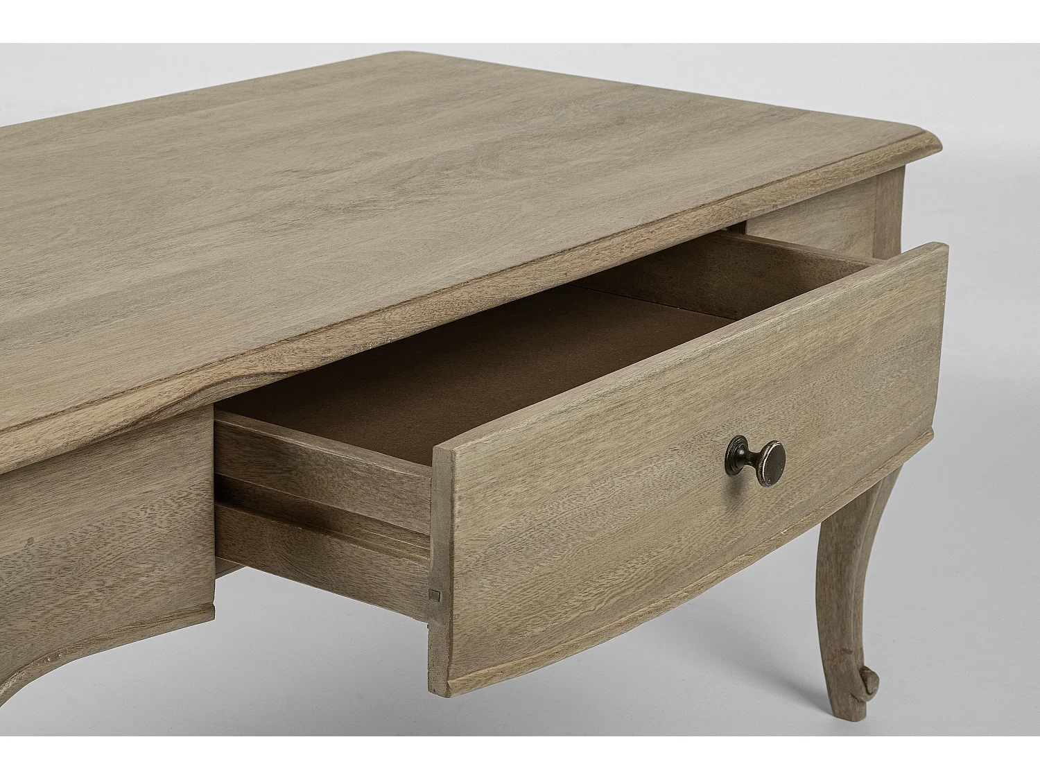 Table basse bois de manguier massif finition naturelle Domika 110cm