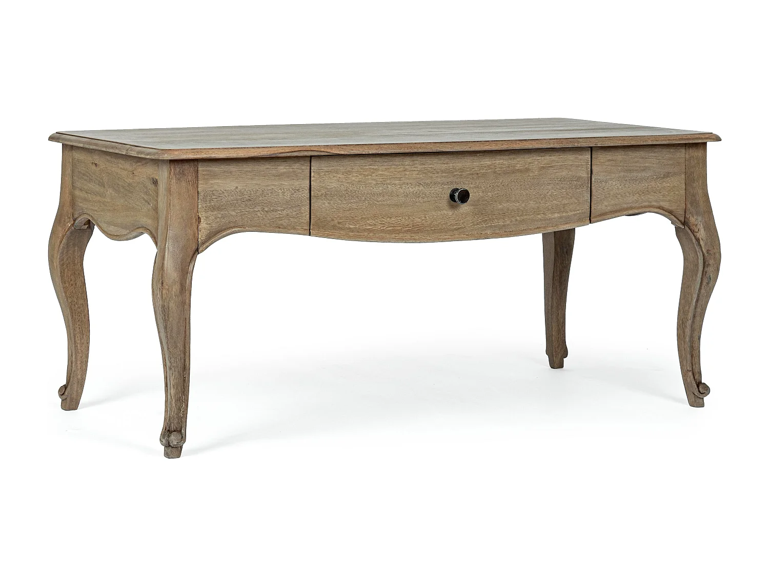 Table basse bois de manguier massif finition naturelle Domika 110cm