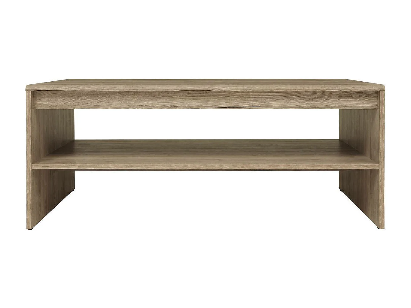 Mesa de centro "Elpasso" em carvalho san remo claro com prateleira prática