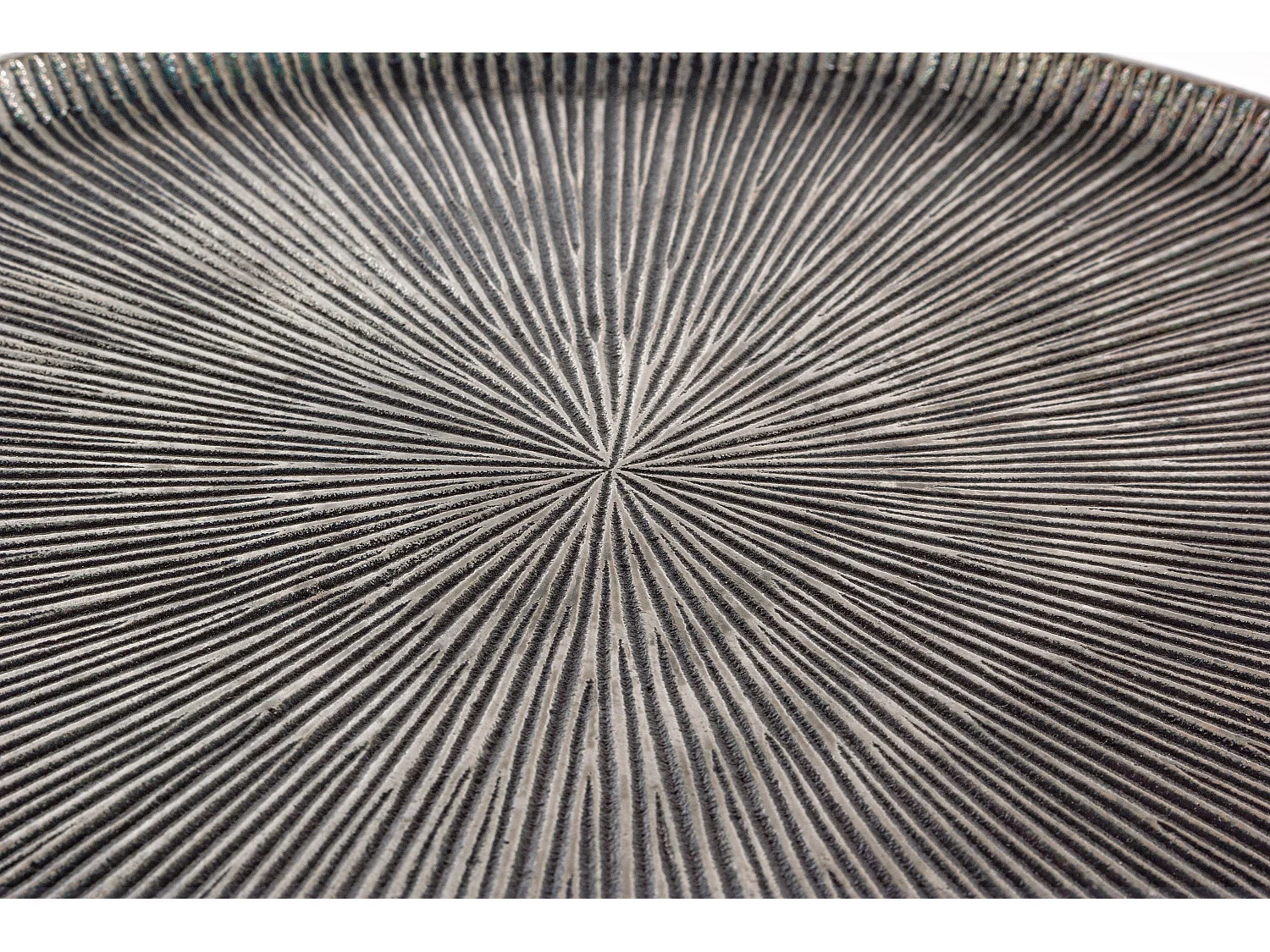 Ama ronde aluminium salontafel en zwarte poten - Set van 3