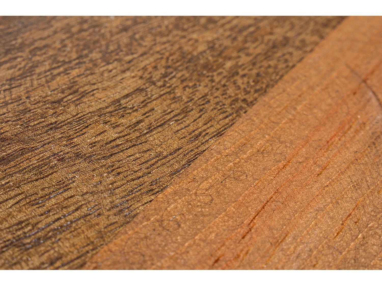 Table basse ronde en bois et acier argent Lara 90cm