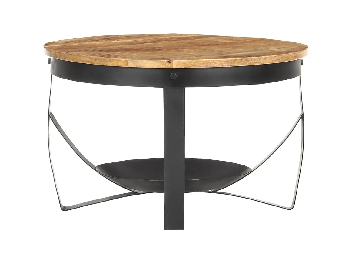 Salontafel Ø 68x43 cm ruw mangohout