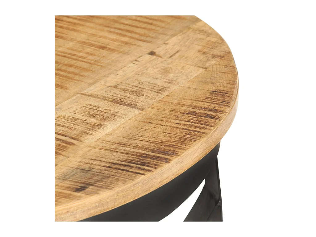 Salontafel Ø 68x43 cm ruw mangohout