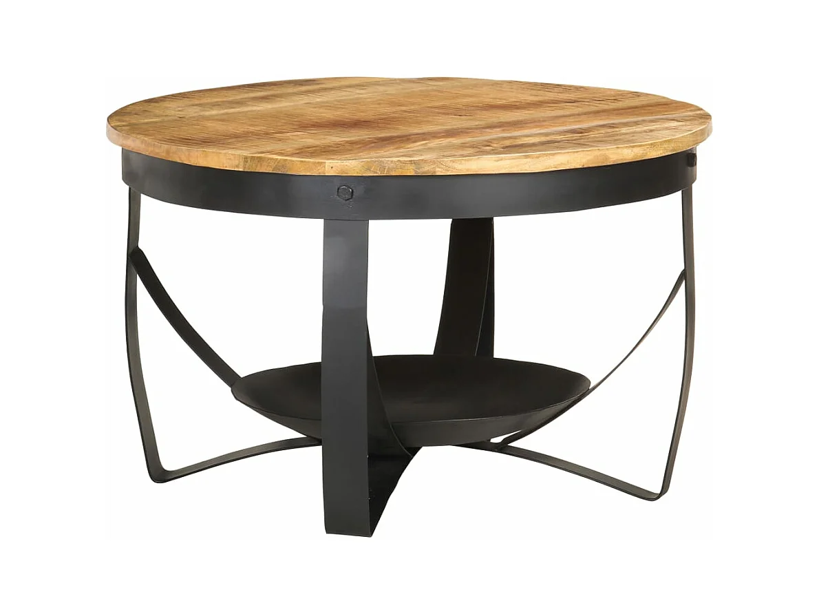Salontafel Ø 68x43 cm ruw mangohout