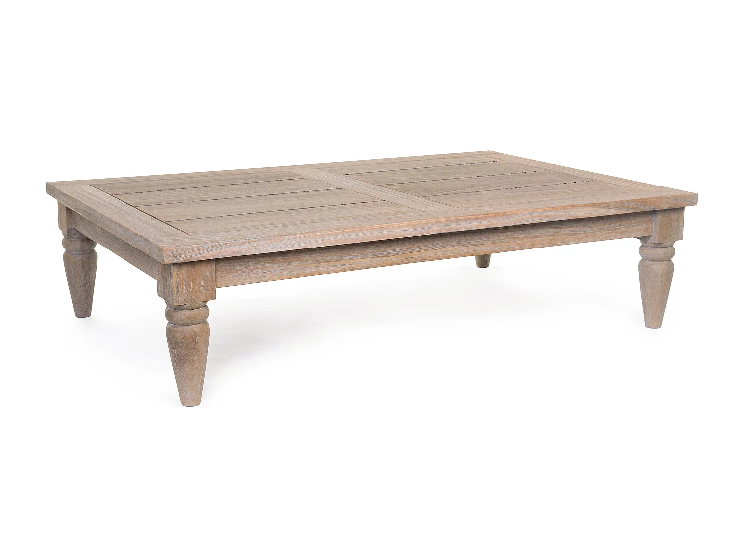 Table basse de jardin rectangle en bois teck Balou L 120cm