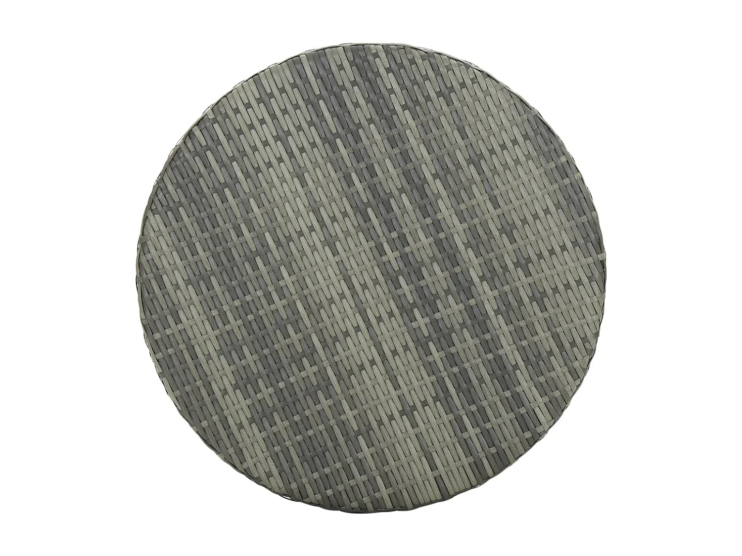 Table de jardin Gris 60,5x106 Résine tressée