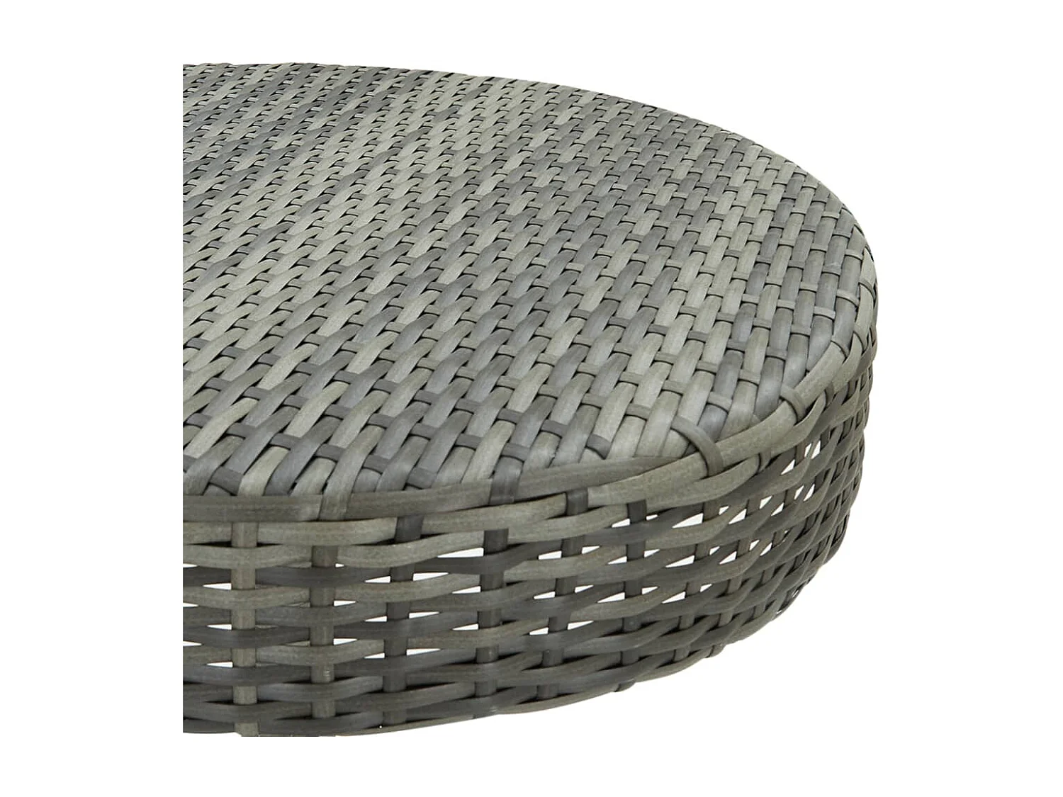 Table de jardin Gris 60,5x106 Résine tressée