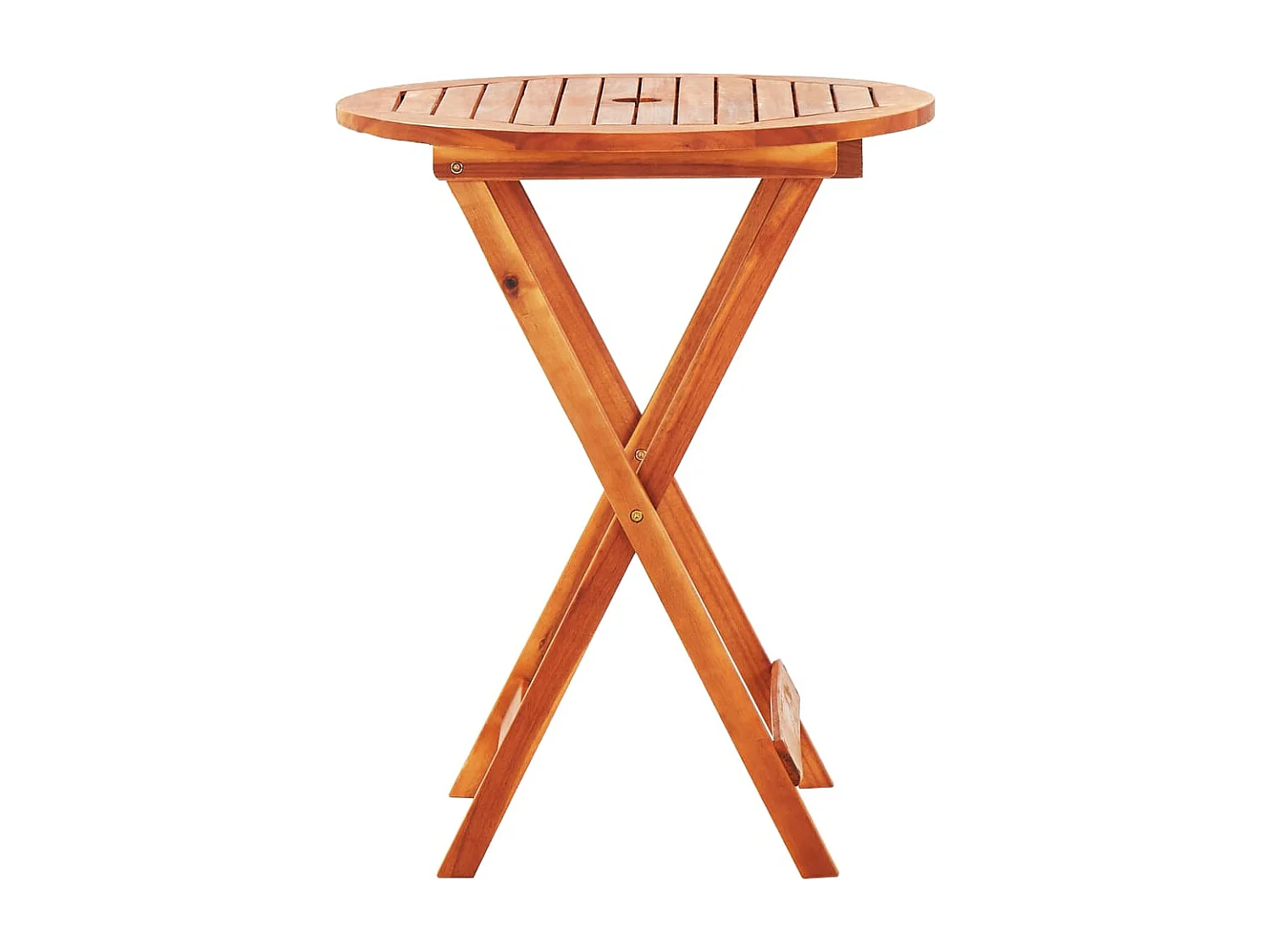 Table de jardin pliable Ø60x75 Bois d'eucalyptus solide