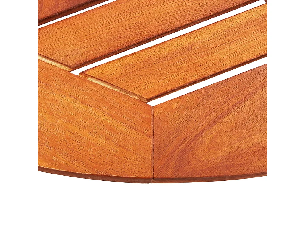 Table de jardin pliable Ø60x75 Bois d'eucalyptus solide