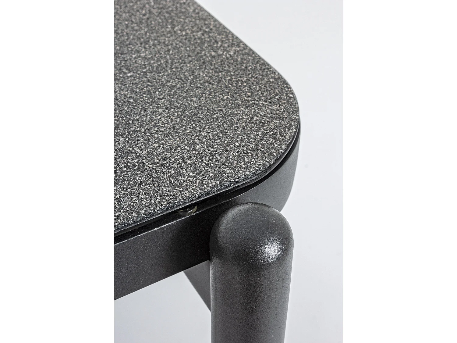 Table basse de jardin verre trempé et aluminium Jim L 120cm