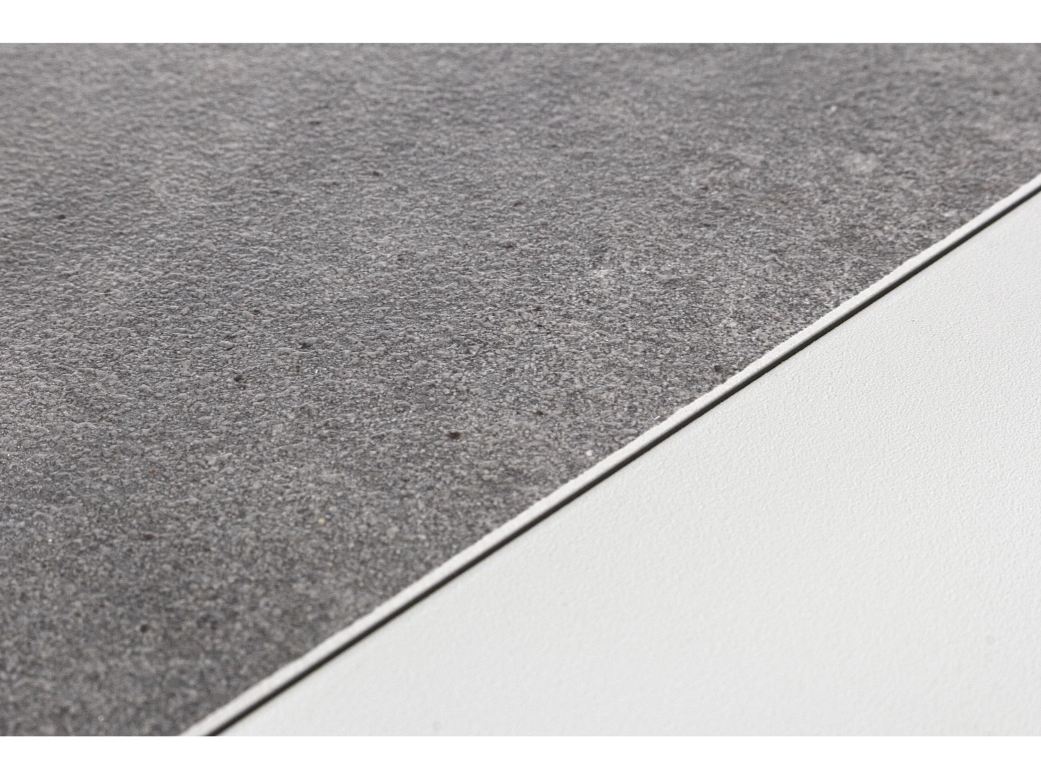 Table basse de jardin aluminium blanc et gris Keman L 120cm