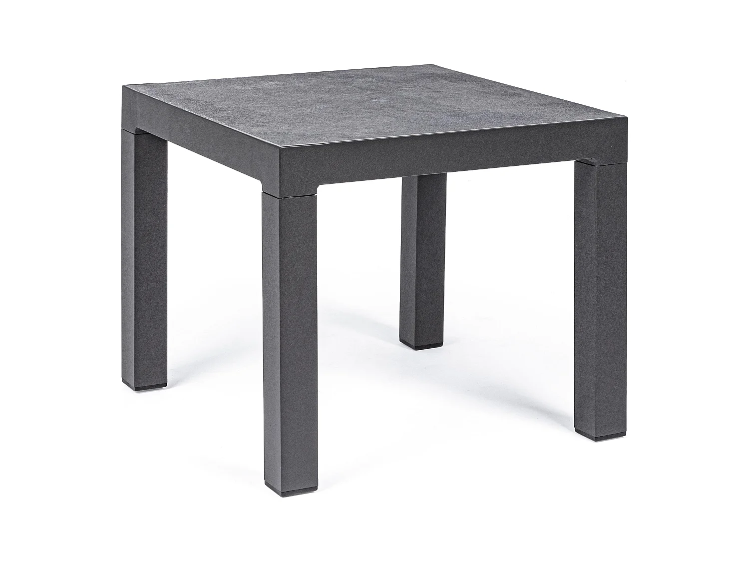 Table d'appoint de jardin carré céramique noir Keman L 50cm