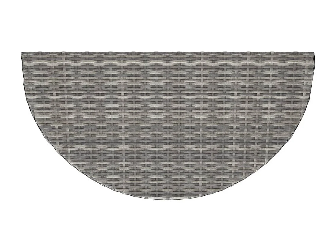 Table de jardin Gris 100x50x75 Résine tressée