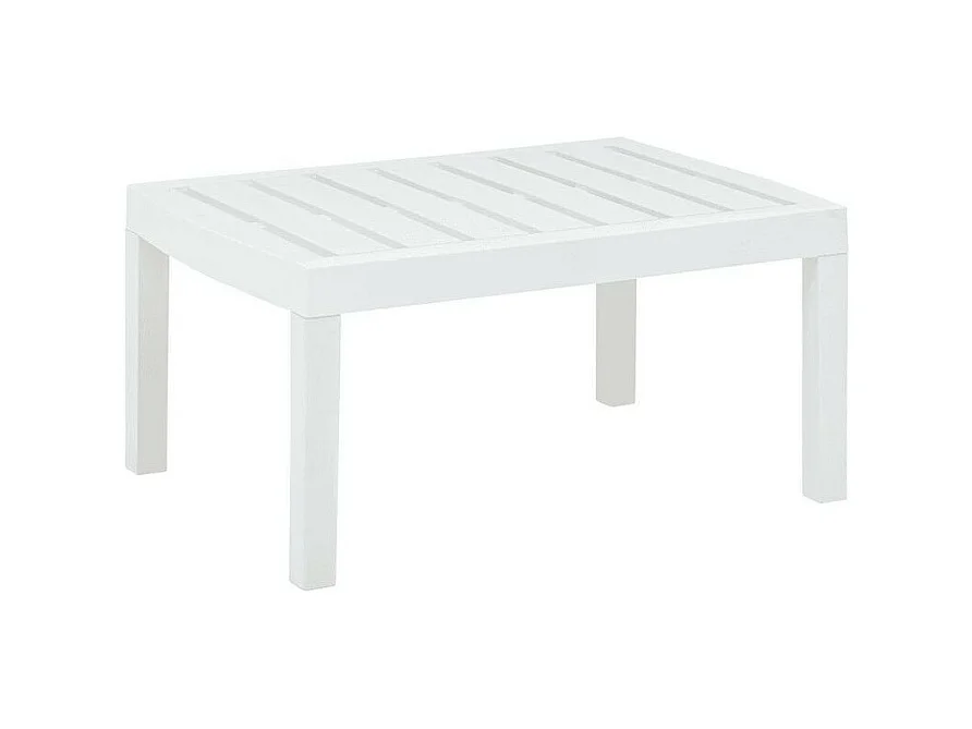 Tuintafel 78x55x38 cm kunststof wit
