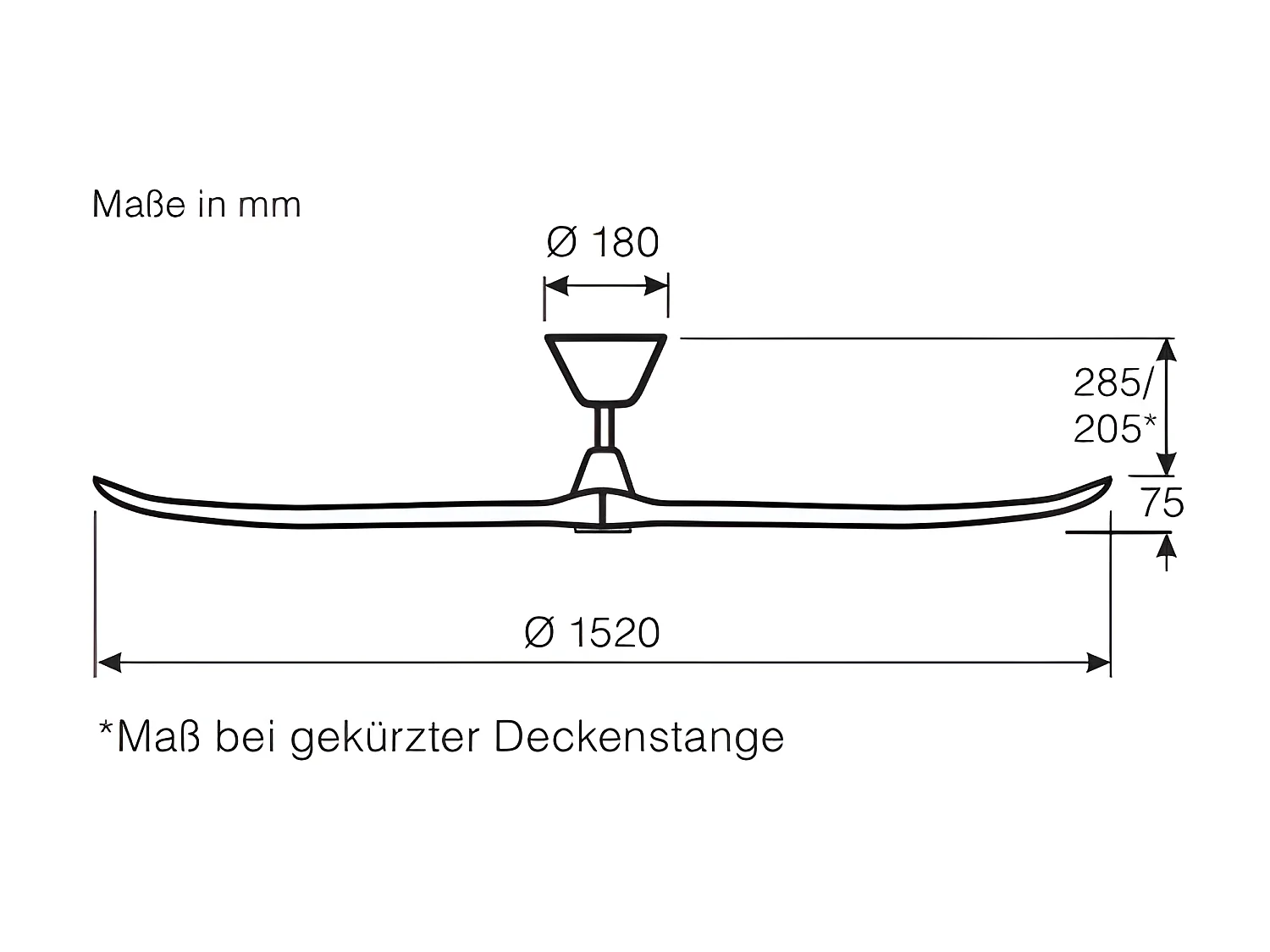 ECO GENUINO 152, ventilator zonder licht, CasaFan