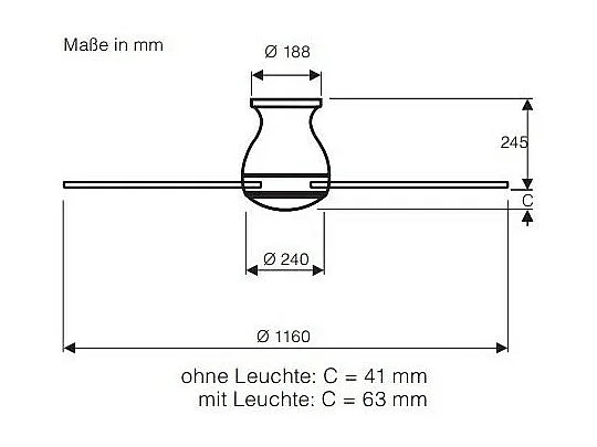 ECO PALLAS 116, Ventilateur sans lumière, CasaFan