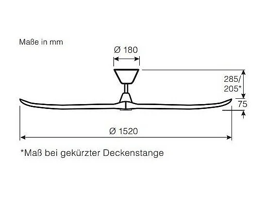 ECO GENUINO 152, Ventilateur sans lumière, CasaFan