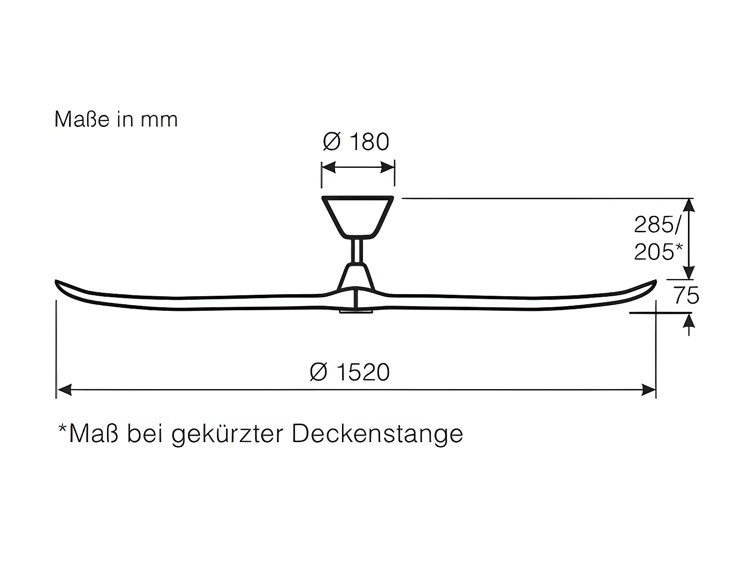 ECO GENUINO 152, Ventilatore Senza Luce, CasaFan