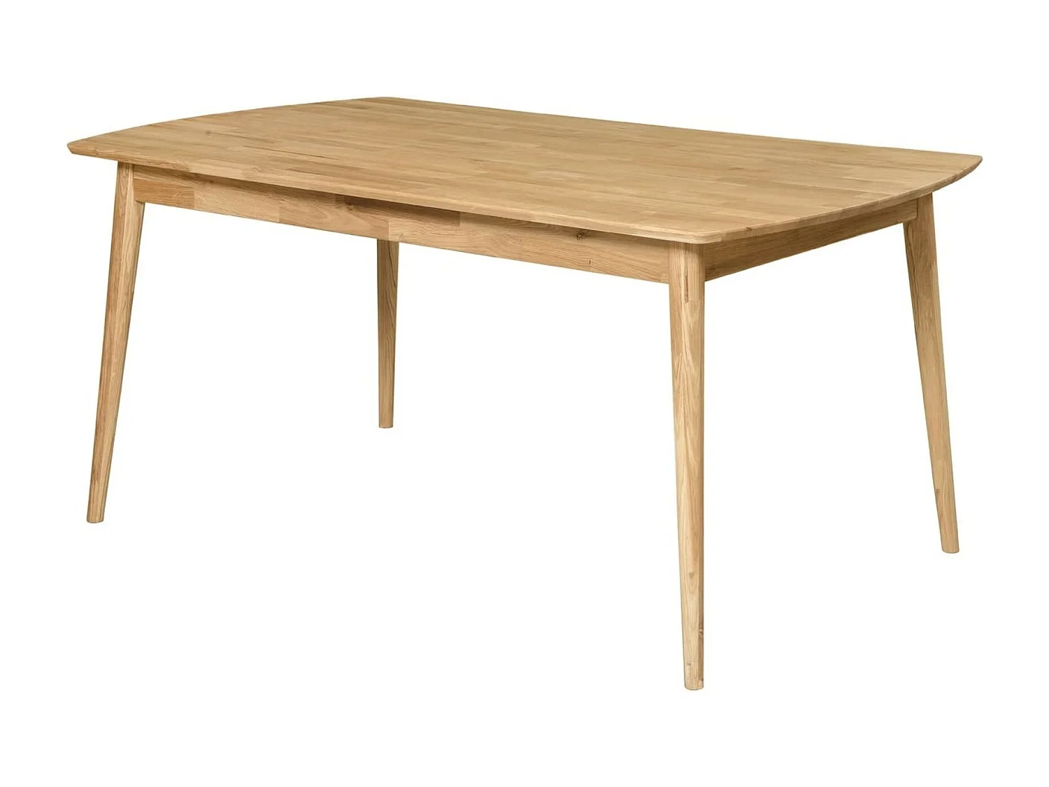 Kundy rechthoekige eettafel 180 cm in massief eikenhout