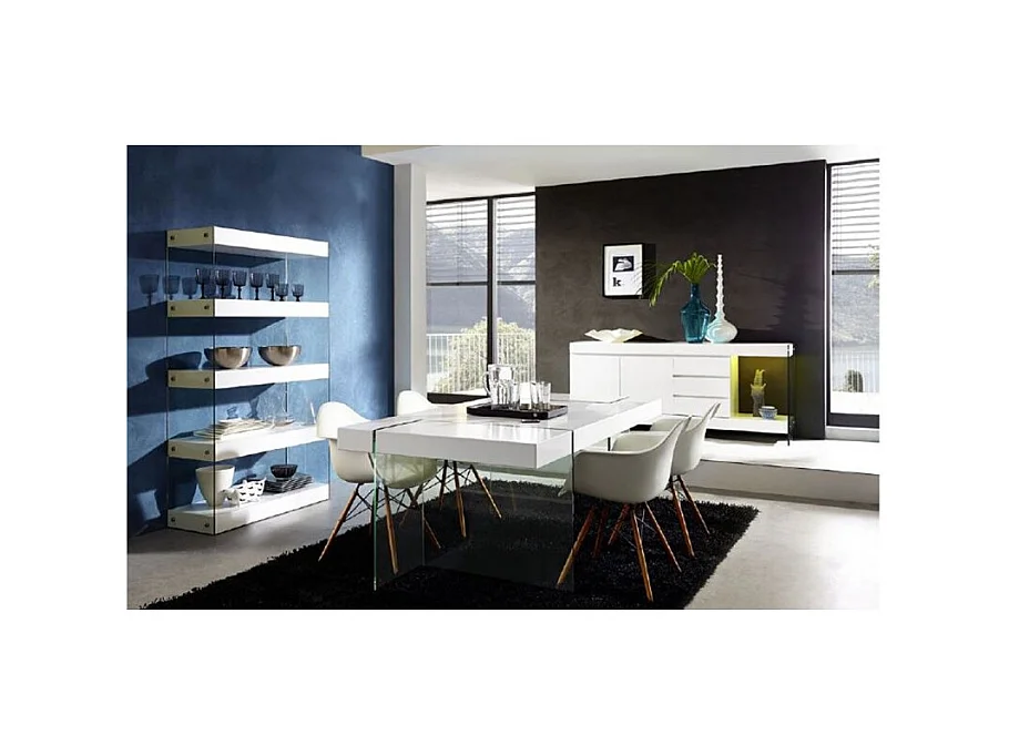 Table rectangulaire design Pistache Cubique