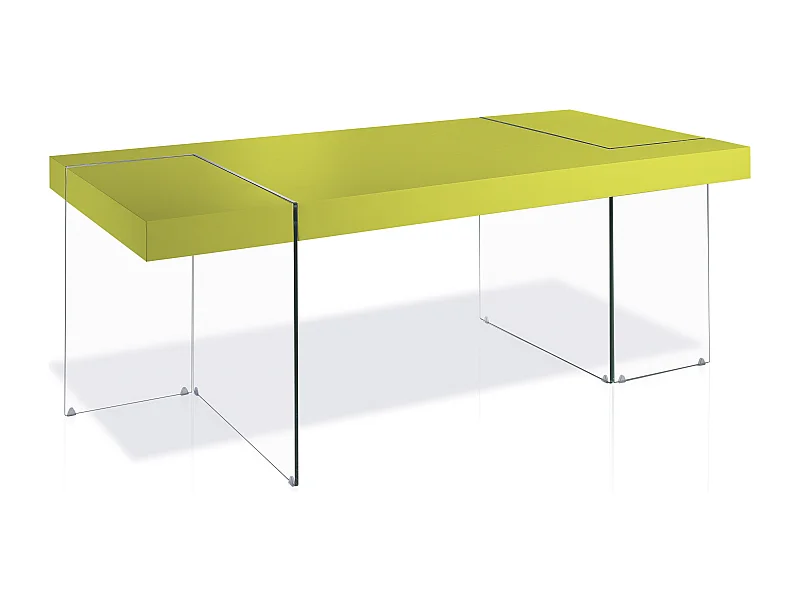Table rectangulaire design Pistache Cubique