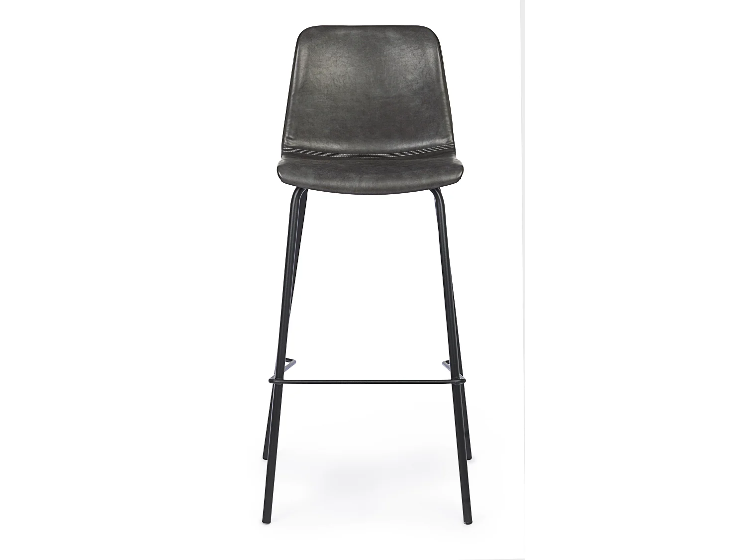 Lot de 2 tabourets de bar Kyra – Élégance Vintage-Couleur Noir