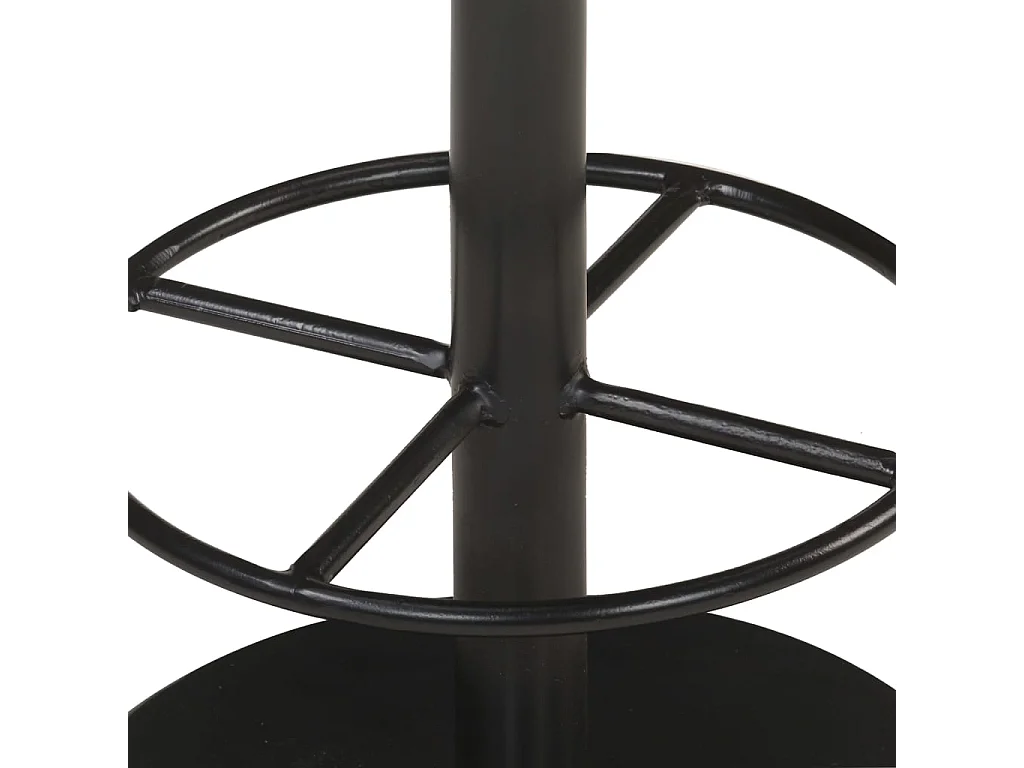 Tabouret de bar Gris Cuir véritable Havane