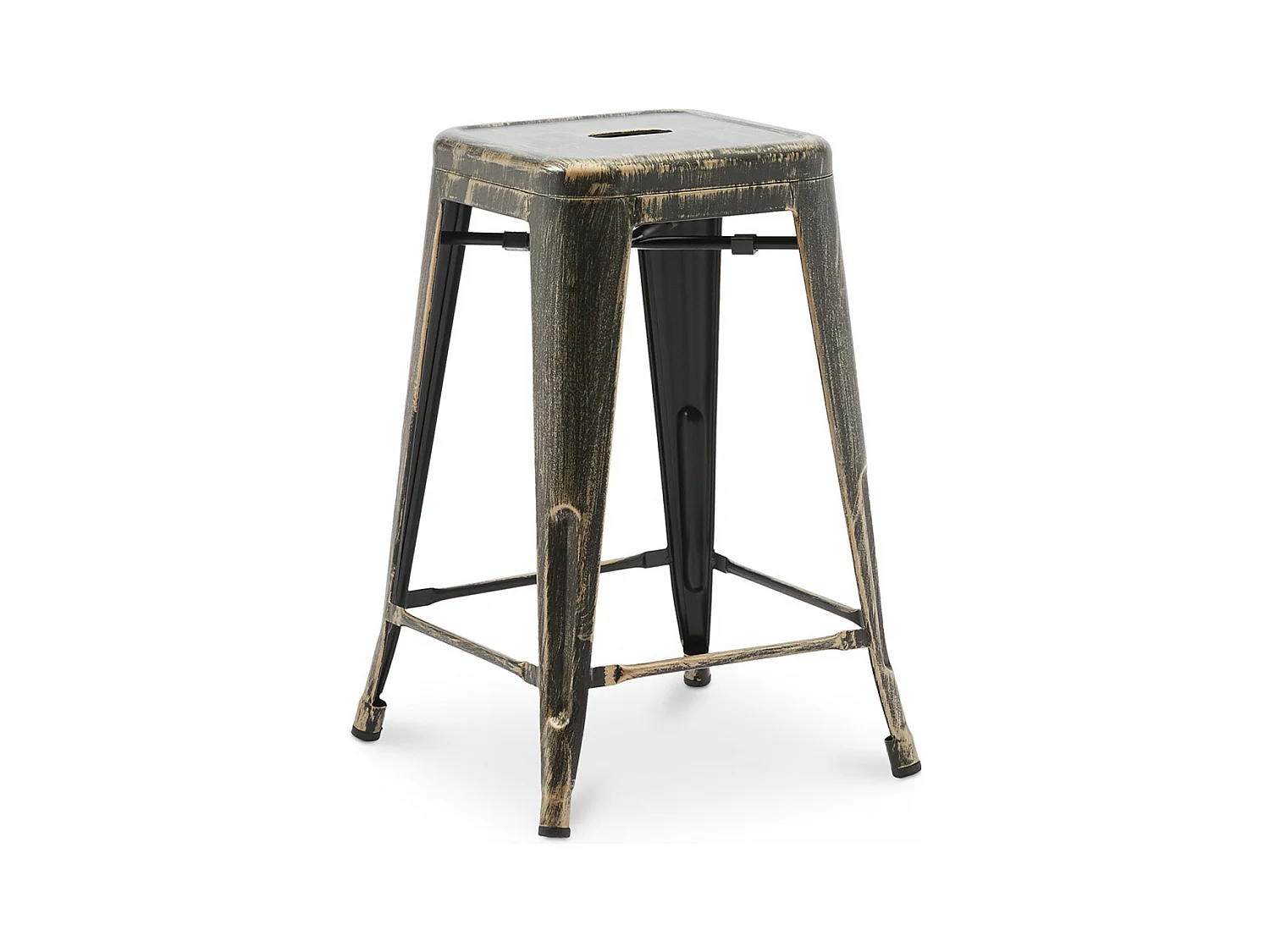 Tabouret acier vintage renforcé Kalax 60cm --Couleur Bronze