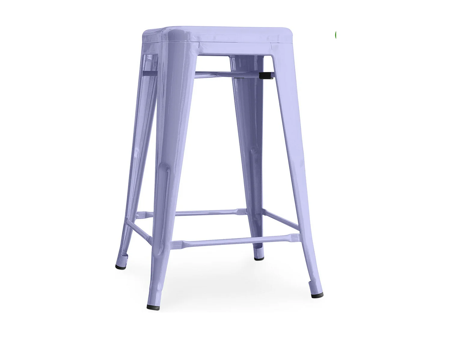Tabouret industriel acier brillant renforcé Kalax 60cm --Couleur Parme