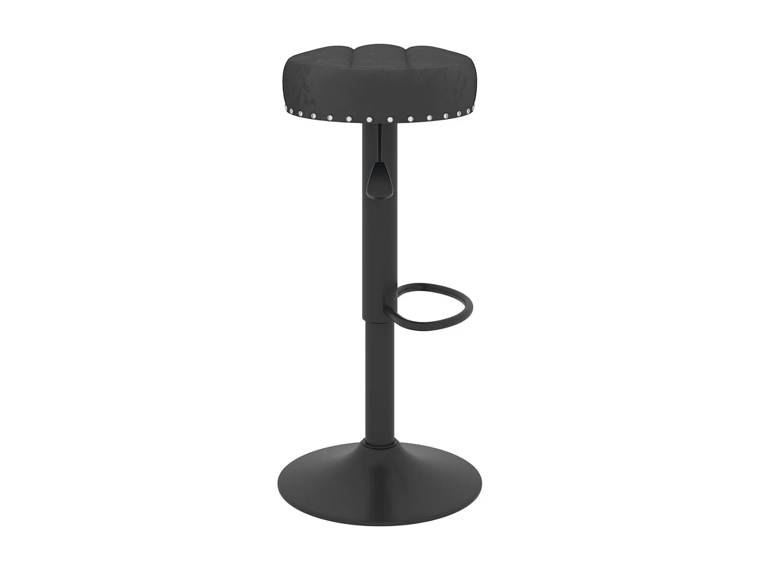 Tabourets de bar 2 pcs Noir Velours 9