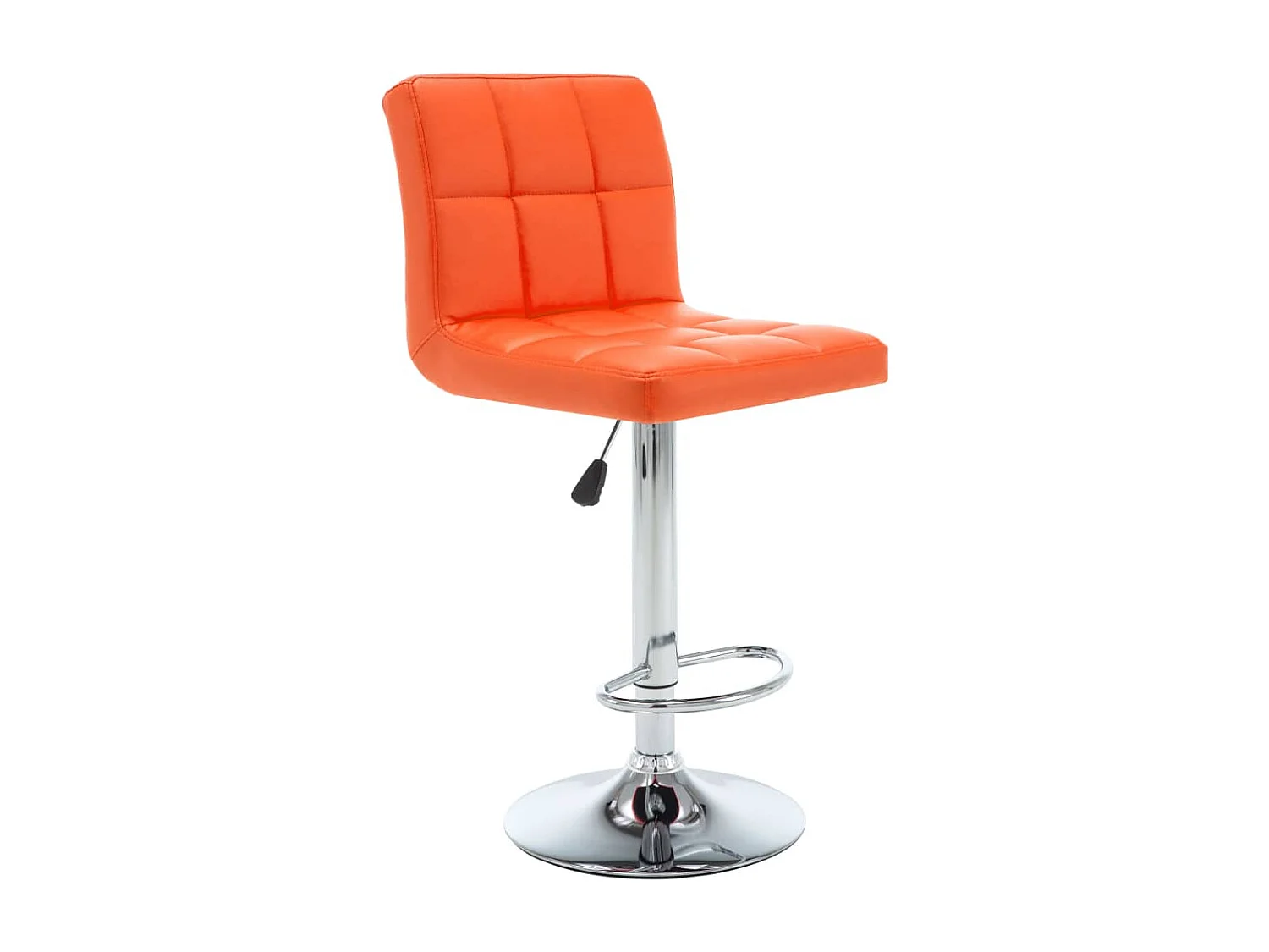 Tabourets de bar 2 pcs Orange Similicuir 2