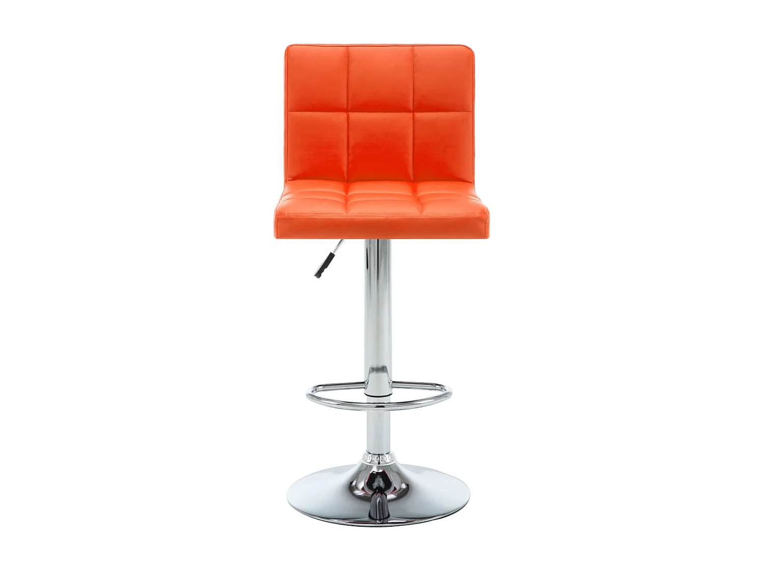 Tabourets de bar 2 pcs Orange Similicuir 2