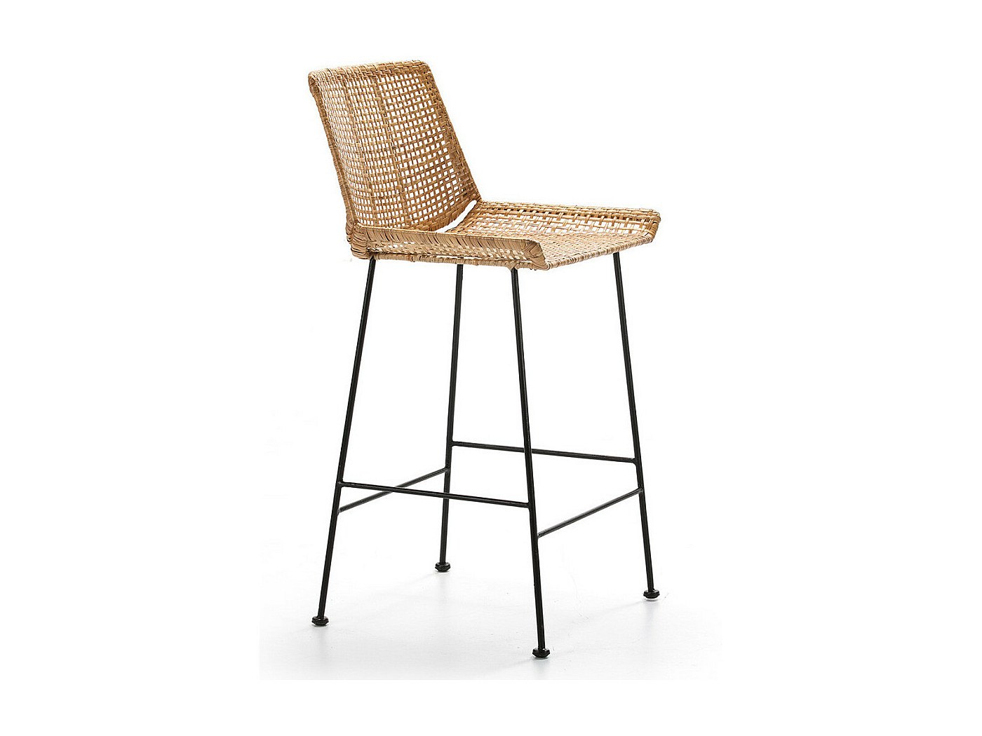 Tabouret De Comptoir En Osier, Tabouret De Bar, Tabouret Marocain – The Boho Lab
