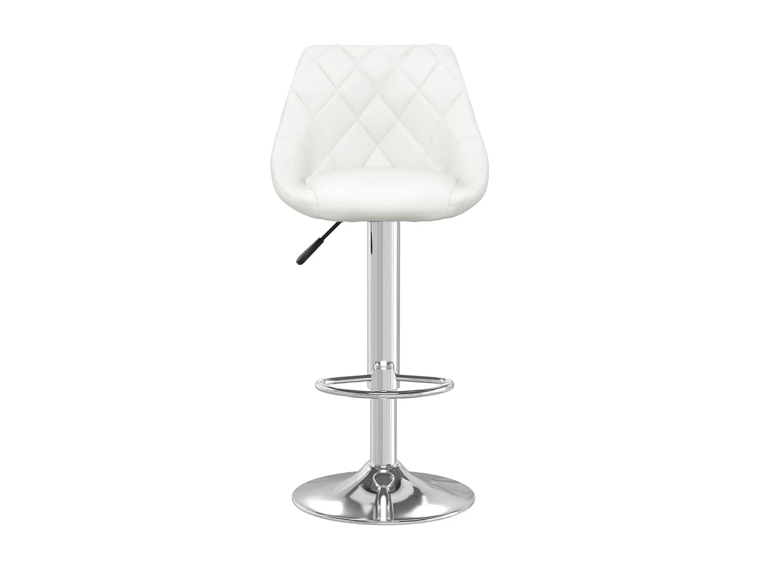 Tabourets de bar 2 pcs Blanc Similicuir 16