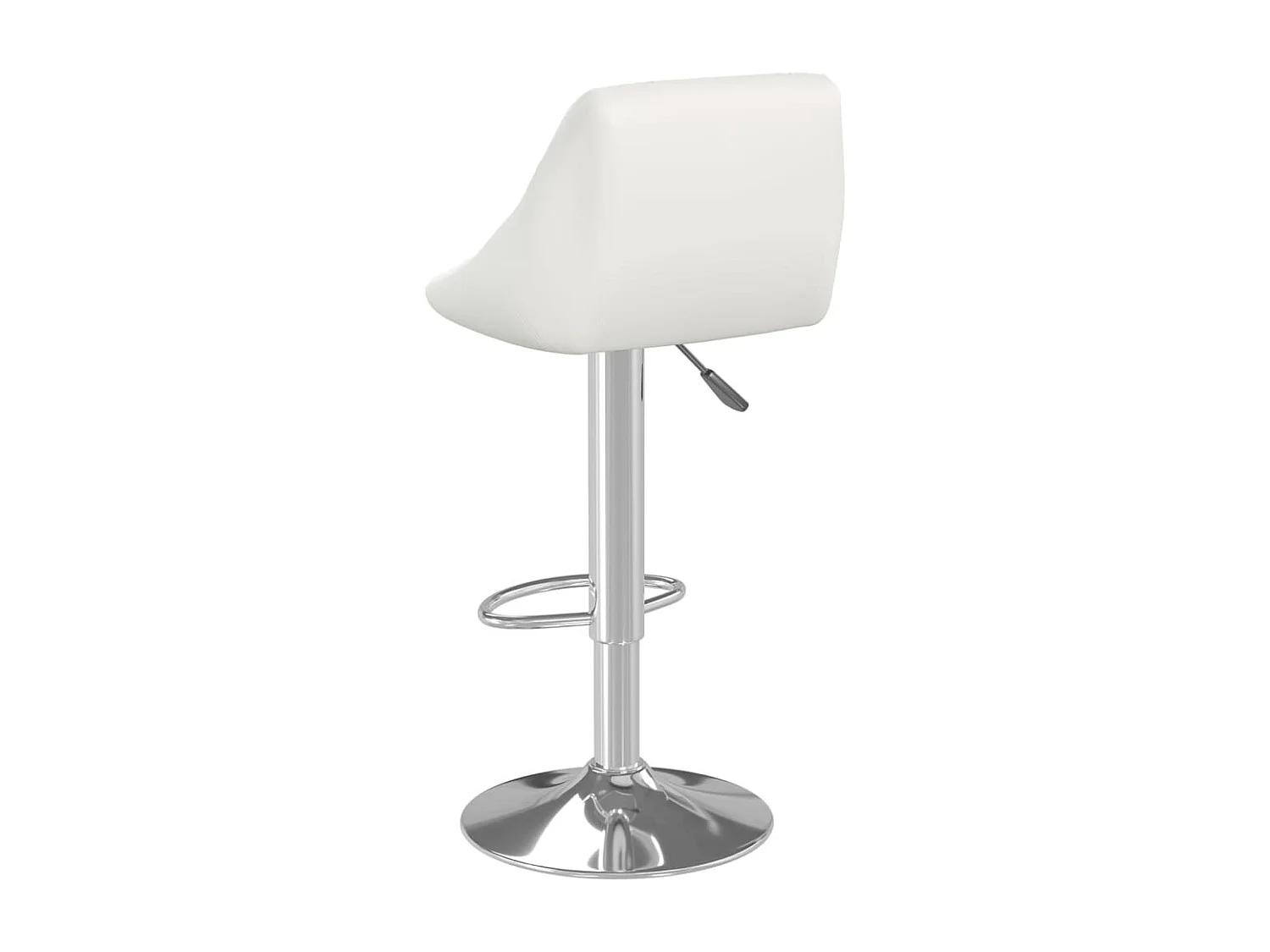Tabourets de bar 2 pcs Blanc Similicuir 16