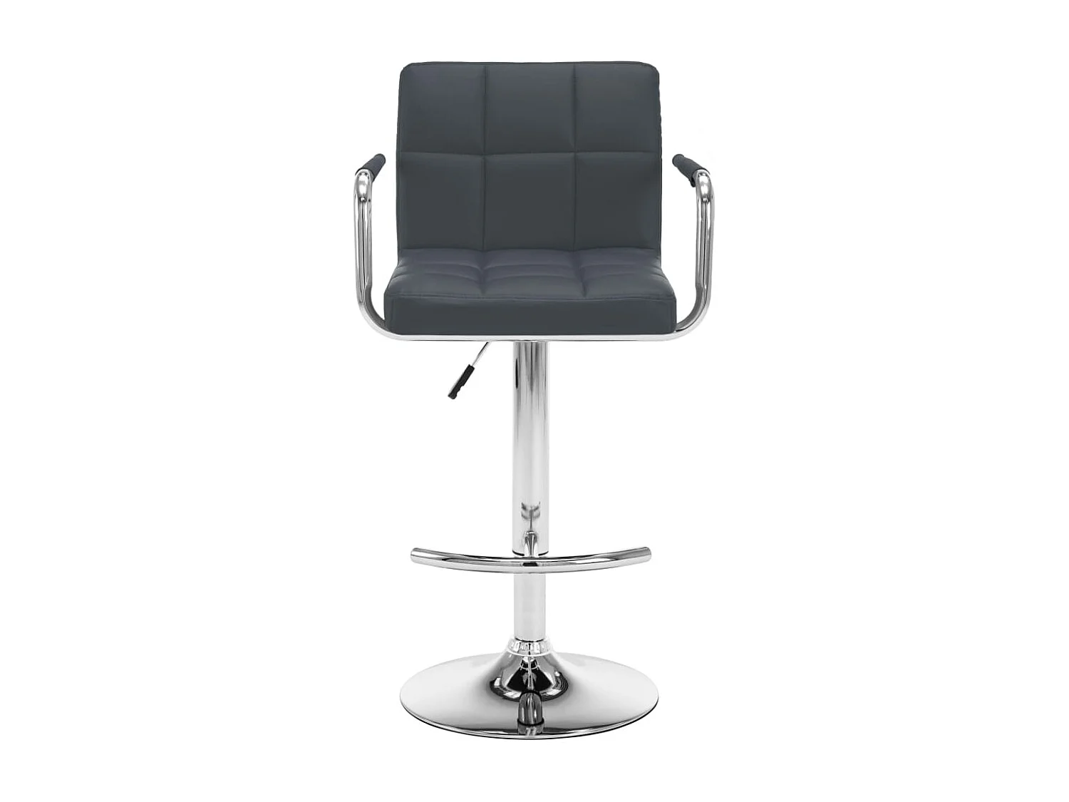 Tabourets de bar 2 pcs Gris Similicuir Kila